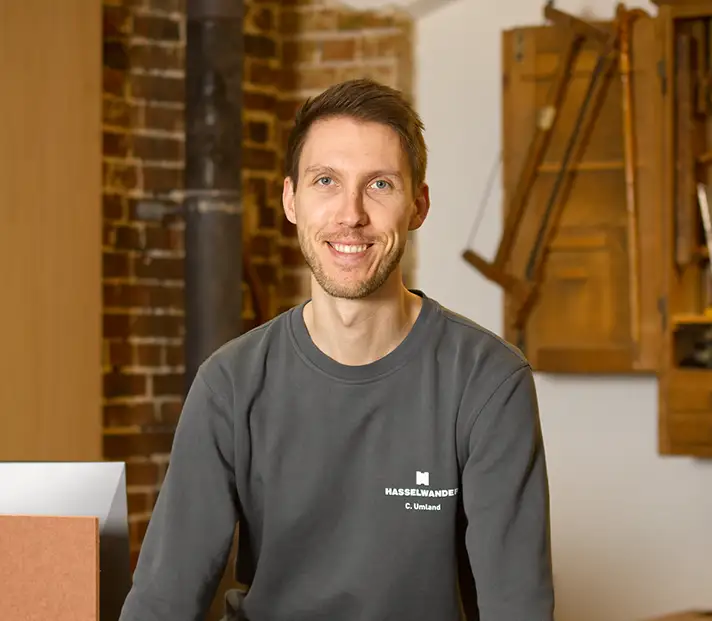 Chris Umland aus Verwaltung, Personal und ERP bei Hasselwander.